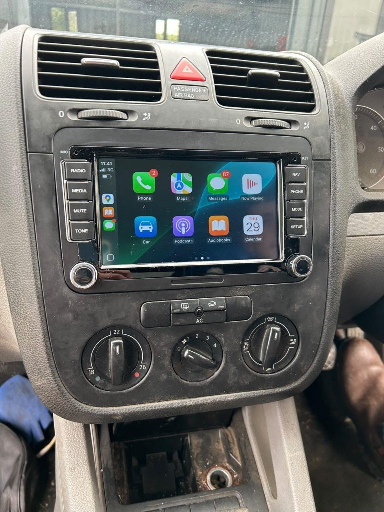 Volkswagen Golf after Apple Carplay installation