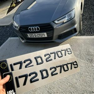 Custom reg plates for a car